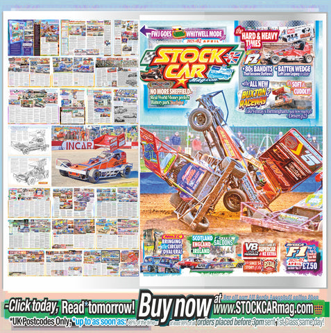 STOCKCARmagazine 2025#02 APRIL - Heavy F2 History & Batten birth of tilt, Circuits in BriSCA; new nmsc chapter, New Cuddly Buxton, BSCDA is 70 & KB's SC findings as of Season81- vol1! FWJ Whitwell Mode, more!